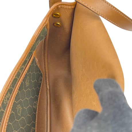 DIOR ハニーコーム PVC キャンバス トープ ショルダーバッグ