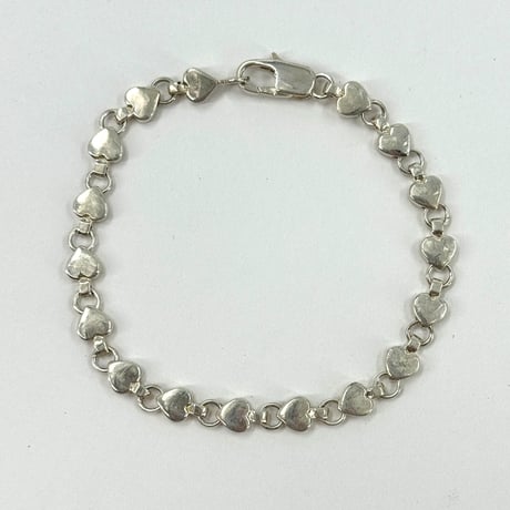 TIFFANY パフハートリンクチェーン ブレスレット SV925