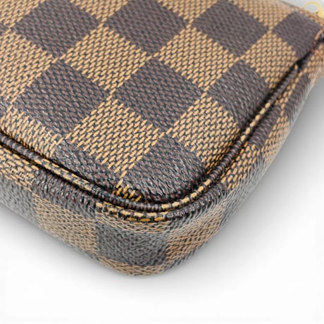 LOUIS VUITTON ダミエ エベヌ ミニポシェット アクセサリー ポーチ トTRUNKD&バッグS N58011