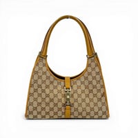 GUCCI GGキャンバス ベージュ ジャッキー ショルダー