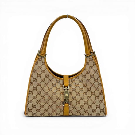 GUCCI GGキャンバス ベージュ ジャッキー ショルダー