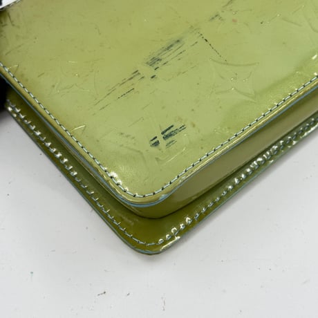 LOUIS VUITTON レキシントン ヴェルニ グリーン アクセソワール ハンドバッグ M91010