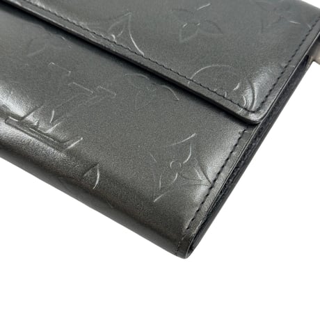 LOUIS VUITTON モノグラム・マット ポルトフォイユ・サラ M65102 長財布