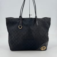GUCCI GGキャンバス ニューブリット トートバッグ