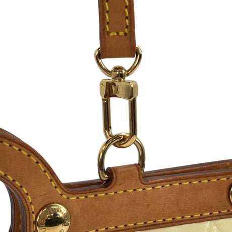 LOUIS VUITTON ロクスベリー・ドライブ モノグラム・ヴェルニ レザー パール 2WAY ハンドバッグ M91374