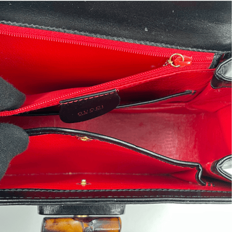 GUCCI　バンブー　2way　ブラック