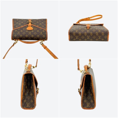 LOUIS VUITTON ベルエア モノグラムキャンバス ブラウン 2WAY 学生バッグ M51122