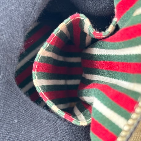 GUCCI GGキャンバス ベージュ×グレー ヴィンテージハンドバッグ 141471 213042