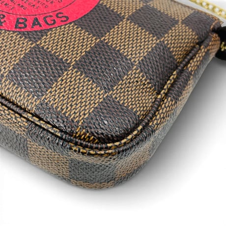 LOUIS VUITTON ダミエ エベヌ ミニポシェット アクセサリー ポーチ トTRUNKD&バッグS N58011
