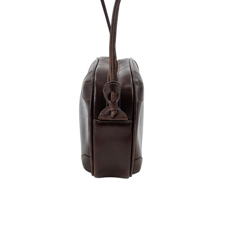 GUCCI レザー マルーン ヴィンテージ ショルダーバッグ
