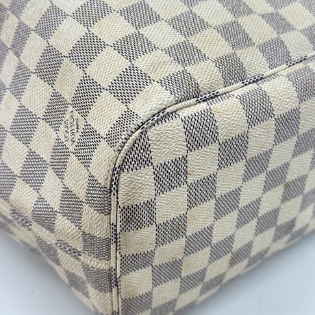 LOUIS VUITTON ネヴァーフルMM ダミエ・アズール ホワイトキャンバス トートバッグ N51107