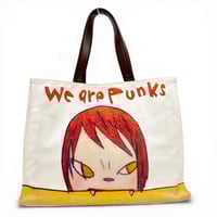 YOSHIMOTO NARA x STELLA McCARTNEY ホワイト キャンバス ショルダーバッグ