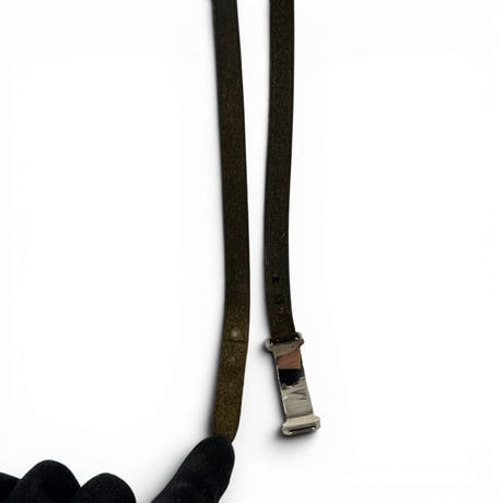 HERMES アピ レザー シルバー ブレスレット