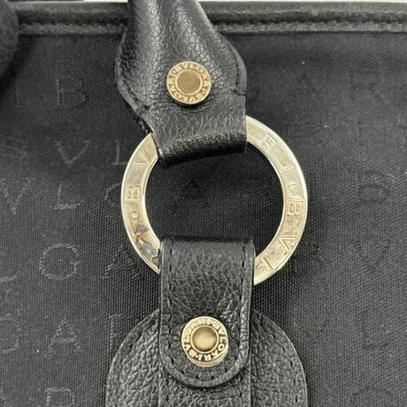 BVLGARI ロゴマニア ブラック キャンバス トートバッグ