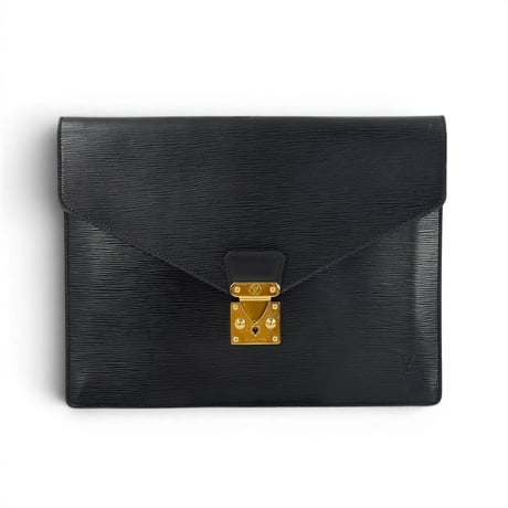 LOUIS VUITTON ポルトドキュマン セナトゥール エピ レザー ブラック ブリーフケース M54452