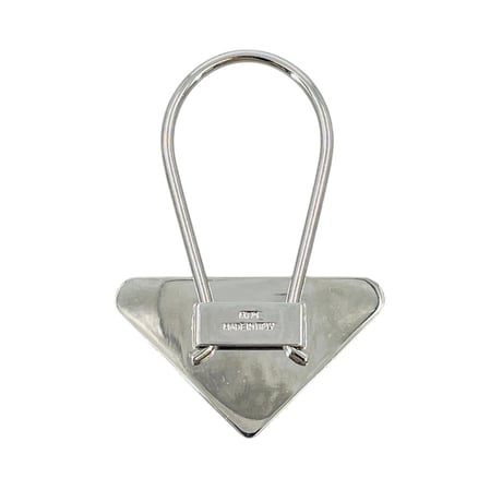 PRADA トライアングルロゴ キーリング