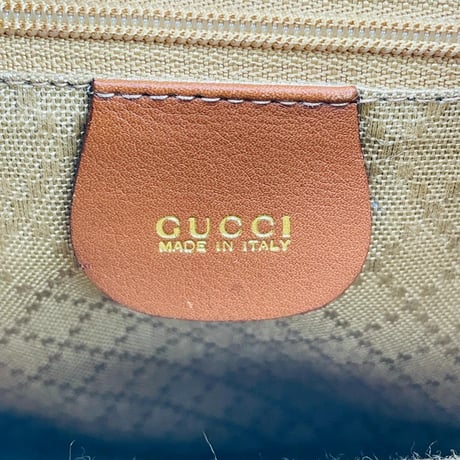 GUCCI ブラウン レザー バンブー レディース バックパック