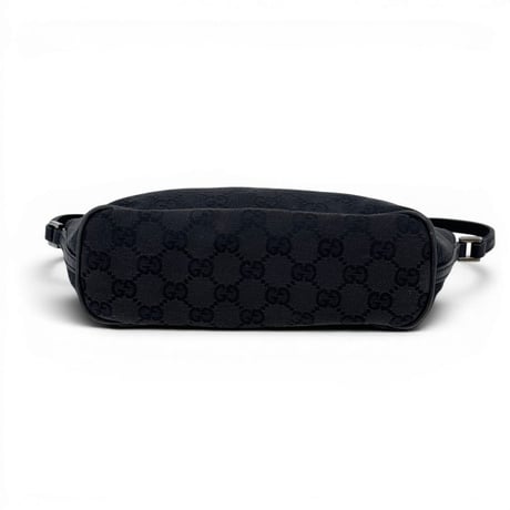 GUCCI GG ブラックキャンバス ハンドバッグ