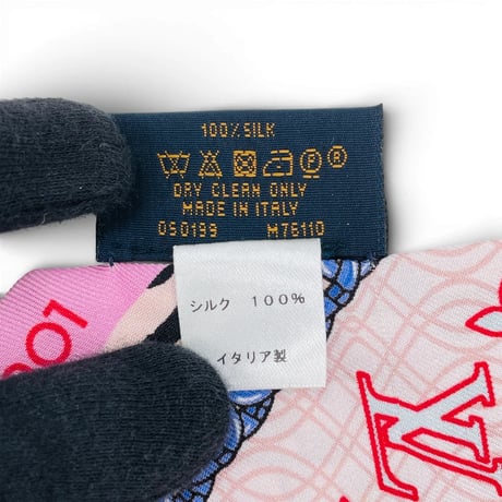 LOUIS VUITTON バンドーBB バブルグラム ブラシ スカーフ ピンク