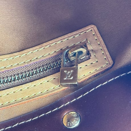 LOUIS VUITTON リードPM ヴェルニ レザー ブロンズ ハンドバッグ M91145