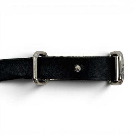 HERMES アピ レザー シルバー ブレスレット