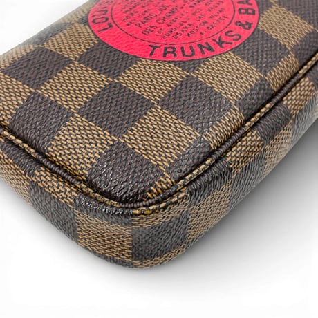 LOUIS VUITTON ダミエ エベヌ ミニポシェット アクセサリー ポーチ トTRUNKD&バッグS N58011