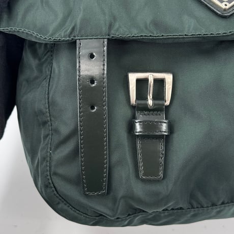 PRADA ミラノ テスートナイロン グリーン ショルダーバッグ