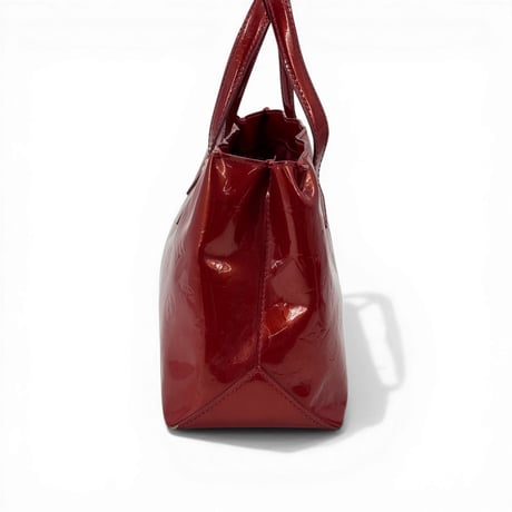 LOUIS VUITTON モノグラム ヴェルニ レッド ウィルシャーPM M93642 ハンドバッグ