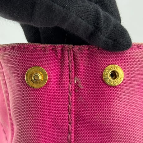 PRADA ミラノ デニム カナパ ピンク 2WAY ハンドバッグ ショルダーバッグ
