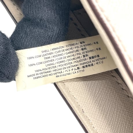 KATE SPADE New York ベージュ&ブラック レザー トートバッグ