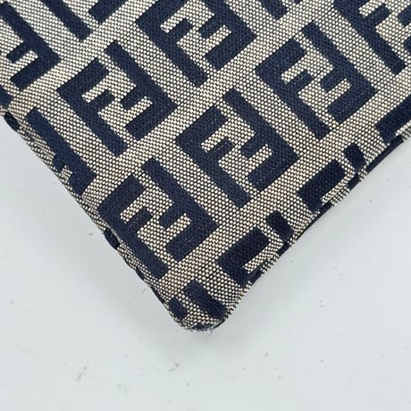 FENDI ズッキーノ キャンバス ミニホーボーバッグ ネイビー ハンドバッグ