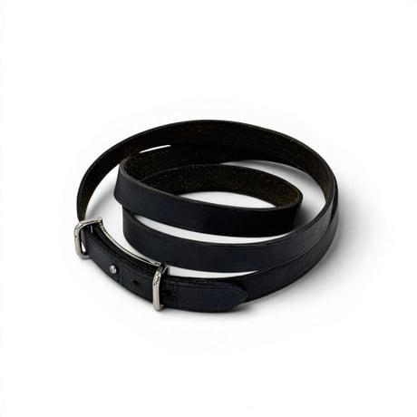 HERMES アピ レザー シルバー ブレスレット