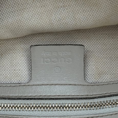 GUCCI GGキャンバス ベージュ×ホワイト シェリーライン 2WAY