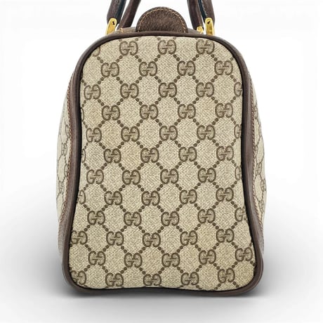 GUCCI GGキャンバス ベージュ シェリーライン イタリア製 レディース ボストンバッグ