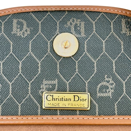 DIOR ハニーコーム PVC キャンバス トープ ショルダーバッグ