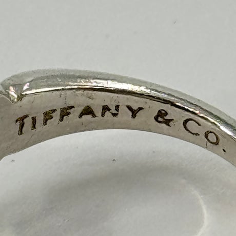 TIFFANY ハートリボン SV925 18Kバンドリング ヴィンテージ