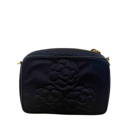 CHANEL　サテンチェーンショルダー　カメリア