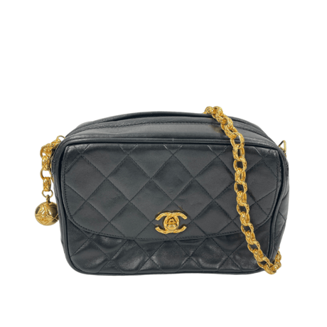 CHANEL　ショルダーバッグ　マトラッセ ターンロックラムスキン　RA639