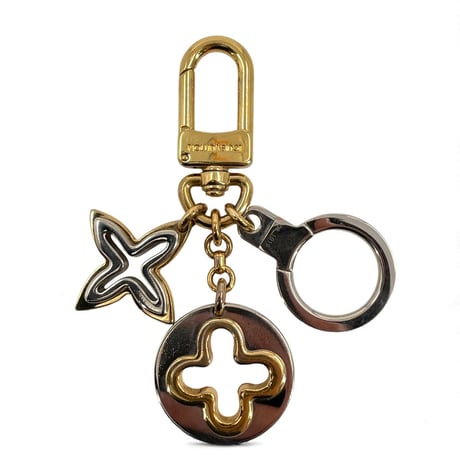 LOUIS VUITTON ゴールド/シルバー ポルトクレ アンソレンス M66133