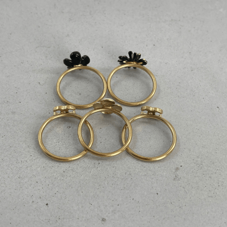 CHANEL　アイコンシリーズ　カメリアリング　5点セット