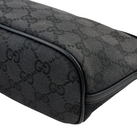 GUCCI ブラック GGキャンバス ハンドバッグ