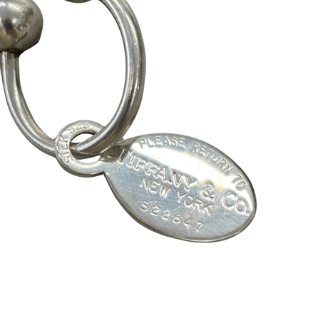 TIFFANY　キーリング　オーバルタグ　リターントゥ