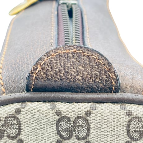 GUCCI GGキャンバス ベージュ シェリーライン イタリア製 レディース ボストンバッグ