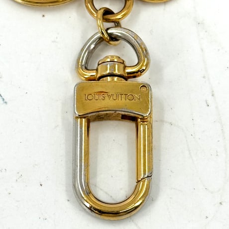 LOUIS VUITTON LV サークルキーリング M67362 GP バッグチャーム ロゴ