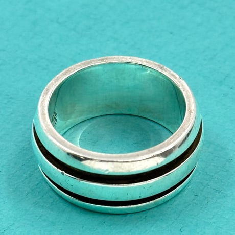 TIFFANY グルーヴド ダブルライン リング SV925