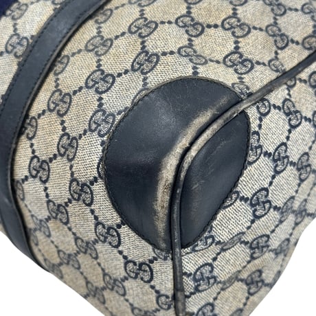 GUCCI GGスプリーム シェリーライン ベージュ ボストンバッグ