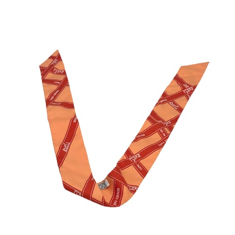 HERMES　ツイリー　オレンジ