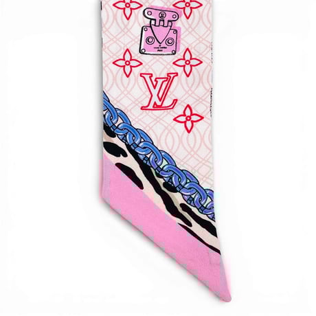 LOUIS VUITTON バンドーBB バブルグラム ブラシ スカーフ ピンク