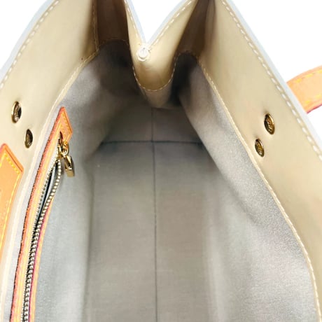 LOUIS VUITTON モノグラム ヴェルニス ベージュリードPM M91334 レディース ハンドバッグ