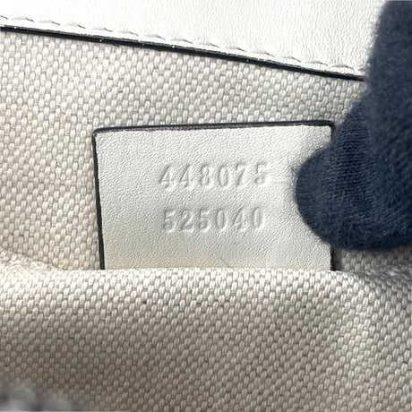 GUCCI ディオニュソス ストライプ ホワイトレザー バンブー 2WAY ハンドバッグ